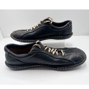 Born Women's Size 9.5 Black Leather Lace Up Comfort Shoes Style B3448